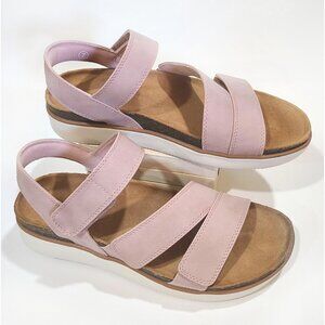 Skechers Cali Lifted Comfort Footbed Sandals Blush Cork size 7 NWOB Blush Rose